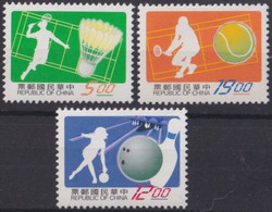 F-EX27931 CHINA TAIPEI TAIWAN MNH 1997 BADMINTON TENNIS BOLOS. - Badminton
