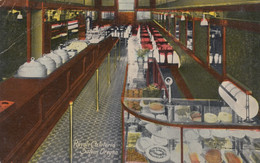 Salem Oregon, Royale Cafeteria Interior View Of Restaurant, C1900s/10s Vintage Postcard - Salem