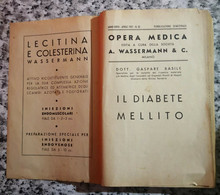 Opera Medica ,il Diabete Mellito Di Dott Gaspare Basile,  1937, Ed. Sormani -F - Health & Beauty