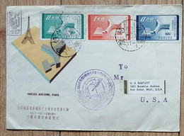 TaiWan 1958 UNESCO FDC Mail To USA - Lettres & Documents
