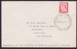 NZ 1961 GOLD STRIKE CENTENARY IN GABRIEL'S GULLY - Storia Postale