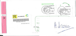 SANDWEILER LUXEMBOURG 2021, LETTRE RECOMMANDEE VIGNETTES PORT PAYE POUR LA FRANCE, VOIR LE SCANNER - Covers & Documents