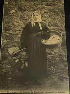 Cpa Finistère, Plouhinec , Marchande De Beurre Revenant Du Marché  ,Edition Cecodi D’après 1900 Qualité - Plouhinec