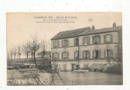 Cp , 92 ,  VILLENEUVE LA GARENNE , Inondations ,1910, Décrue De La Seine , Maisons Sur La Route De GENNEVILLIERS - Villeneuve La Garenne