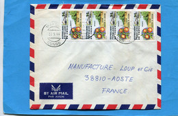 Marcophilie-Lettre-CONGO-pour Françe-cad -1984-4- Thematics StampsN°605 Oranges - Other