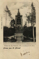 Gruss Aus ST.PRIVAT Denkmal Des Kgl. Sächsischen (XII.) Armeekorps  7 Fritz Volkmann, St.Privat Cachet Intéressant - Metz Campagne