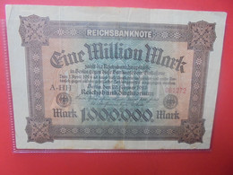 Reichsbanknote 1 MILLION 1923 Circuler (B.24) - 1 Million Mark