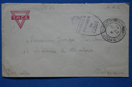 #10  GRANDE BRETAGNE   O.A.S  BELLE  LETTRE   1940 Y.M.C.A     POUR BRUSSELS BELGIQUE +  + + AFF. PLAISANT - Autres & Non Classés