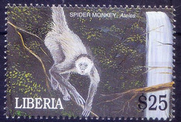 Liberia 2001 MNH, Spider Monkey, Wild Animals - Affen