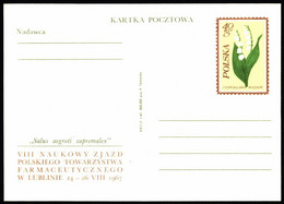 Poland Postal Card Cp 338 VIII Scientific Congress Of The Polish Pharmaceutical Society - Postwaardestukken