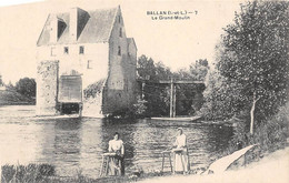 Ballan-Miré         37         Le Grand Moulin.  Lavandières     (voir Scan) - Ballan-Miré