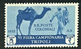 LIBIA 1932 6° FIERA DI TRIPOLI 5 L.+1 L. ** MNH - Libya