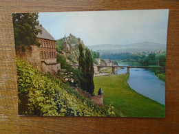 Allemagne , Saarburg A.d. Saar , Blick Auf Burg Und Saarbrücke - Saarburg