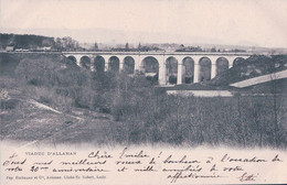 Allaman VD, Chemin De Fer, Train Sur Le Viaduc (9.8.1901) - Allaman