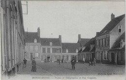 59 - HONDSHOOTE - Postes Et Télégraphes Et Rue Coppens. - Hondshoote