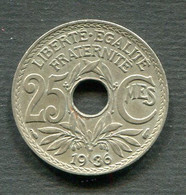 25 CENTIMES LINDAUER 1936 - F. 25 Céntimos