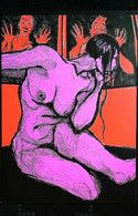 ► Illustration Fernand  ZACOT -  PIGALLE  - Femme Seins Nus - Série Erotic Theater 2004 - Zacot, Fernand