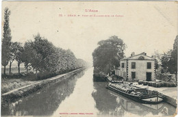 AUDE : Bram, Port Et Ecluse Sur Le Canal - Bram