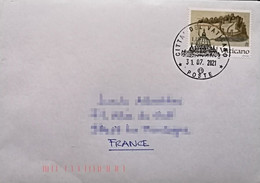 VATICAN VATICANO 2021 Cover EUROPA 2020 Ancient Postal Routes FRANCE Reunion - Storia Postale