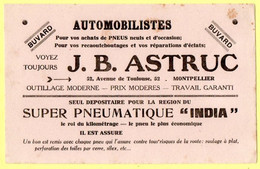 Buvard JB. Astruc Pour Vos Achats De Pneus. Montpellier. - Macchina