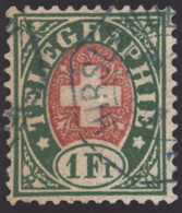 Heimat ZHs Hirslanden (Zürich) Auf 1 Fr. Telegraphen-Marke - Telegraafzegels
