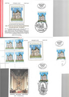 1853u: Heimatsammler 4651 Stadl- Paura, Dreifaltigkeitskirche FDC 3 Sonderstempel, Viererblock ** - Wels