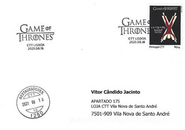 PORTUGAL - Auto-adhesive My Stamp (meuselo), N20g - GAME OF THRONES (Commemorative Postmark) - Covers & Documents