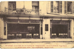 CPA N°3882 - BERCK-PLAGE - GRAND CAFE - RUE DE L' IMPERATRICE + UNE BIEN ABIMEE - Berck