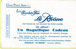 Buvard Chocolat Le Rhône à Vernaison. - Cocoa & Chocolat