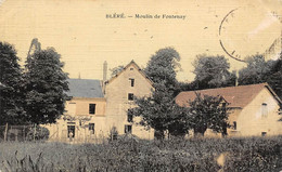 Bléré        37       Moulin De Fontenay    Colorisée Et Toilée   (voir Scan) - Bléré