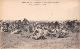 MARSEILLE - Les Hindous Au Parc Borèly - Vue Générale Du Camp - Guerre 1914-18 - Parken En Tuinen