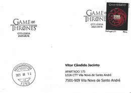 PORTUGAL - Auto-adhesive My Stamp (meuselo), N20g - GAME OF THRONES (Commemorative Postmark) - Covers & Documents