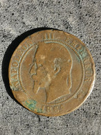 10 CENTIMES 1864 BB NAPOLEON III TETE LAUREE / FRANCE - 10 Centimes