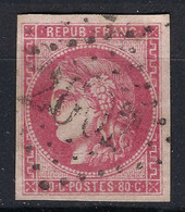 FRANCE Classique: Le Y&T 49, TB Obl. GC 2602 (Nantes), 4 Marges, Très Beau, Forte Cote - 1870 Uitgave Van Bordeaux