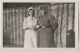 WW2 Photo Portrait DRK-Schwester Avec Mari, Obergefreiter Wehrmacht - 1939-45