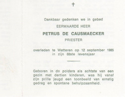 PRIESTER PETRUS DE CAUSMAECKER WETTEREN ST-NIKLAAS WICHELEN WATERLAND-OUDEMAN MALDEGEM  DEINZE - Collezioni