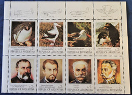 Argentina 1983 Mini Sheet With 8 Stamps - Blokken & Velletjes