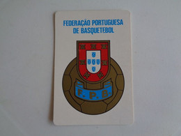 Sports Basketball Basquetebol Federação Portuguesa De Basquetebol Portugal Portuguese Pocket Calendar 1987/1988 - Formato Piccolo : 1981-90