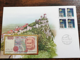 BANKNOTEN BRIEF - BANKNOTE COVER     - SAN MARINO        ** COVER 69** - Sonstige & Ohne Zuordnung