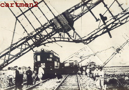 PHOTOGRAPHIE ANCIENNE : OSAKA LE TYPHON CATASTROPHE LA VOIE FERREE RAILWAY STATION TRAIN TYPHOON JAPON JAPAN - Osaka