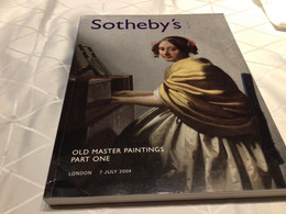 Collection Art Peinture Auction Sotheby S London Old Master Paintings Part Ohne 2004 - Livres Sur Les Collections