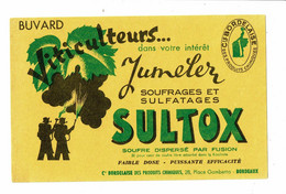 Buvard SULTOX SOUFFRAGE ET SULFATAGE Viticulteurs Vigne  Cie Bordelaise - Agriculture