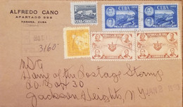 O) 1953 CUBA, CARIBBEAN, MANUEL BALANZATEGUI, ANTONIO L. PAUSA AND TRAIN WRECK, SCT 454. MACEO, BOLIVAR, JAUREZ, LINCOLN - Covers & Documents