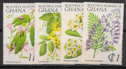 Ghana - 1978 - N°Yv. 634 à 637 - Fleurs - Neuf Luxe ** / MNH / Postfrisch - Ghana (1957-...)