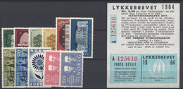 NORVEGIA - Norge - Norwegen - Norway - 1964 With Lykkebrevet - Annata Completa / Complete Year **/MNH VF - New - Años Completos