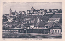 Romont FR, Chemin De Fer Et La Nouvelle Gare (20.7.1925) - Romont