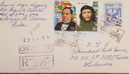 O) 1993 CUBA, CARIBBEAN, LATIN AMERICAN REVOLUTIONARIES, BENITO JUAREZ, ERNESTO CHE GUEVARA, REGISTERED MANZANILLO, TO F - Covers & Documents