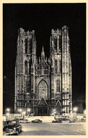 BRUXELLES - Illumination - L'Eglise Ste-Gudule. - Brüssel Bei Nacht