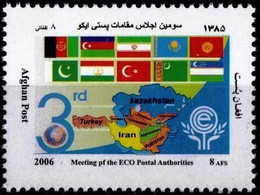 Afghanistan 2007 Stamp 3rd Meeting ECO Summit Postal Authorities - Afganistán