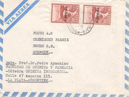 ARGENTINA - AIR MAIL 1962 LA PLATA > BUCHS/CH >SERVICIO OFICIAL< / QE210 - Oficiales